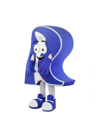 Stylishly Designed Blue Display Billboard Cartoon Mascot Costume