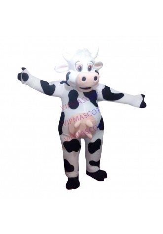 Mild Cow of Farm Mascot Costume For Display Event
