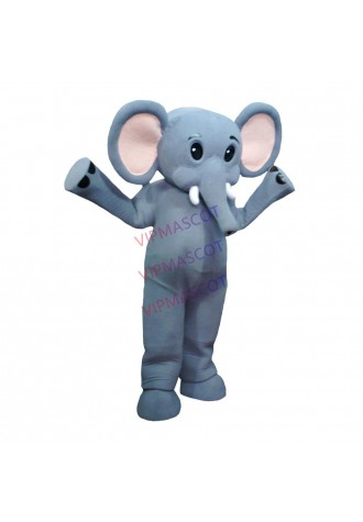 Naive The Gray Baby Elephant Mascot Costume