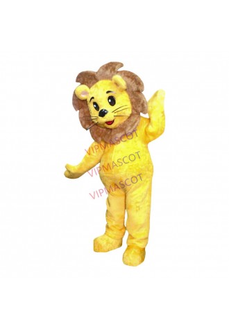 Unisex Docile The Yellow Baby Lion Mascot Costume