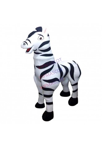 Adult Size Lightweight Zebra Mascot Costume
