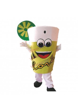 Cup of Lemonade Drink Mascot Costume For Party