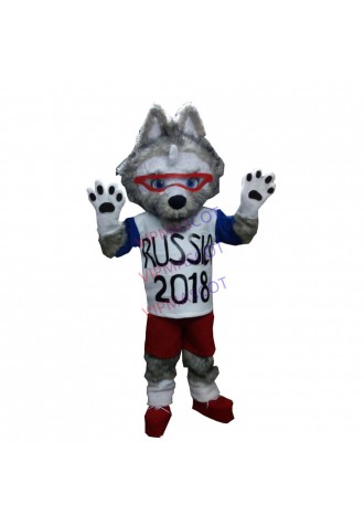 Adult Sports Furry Wolf Mascot Costume