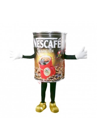 Cartoon Canned Instant Nescafe Mascot Costume