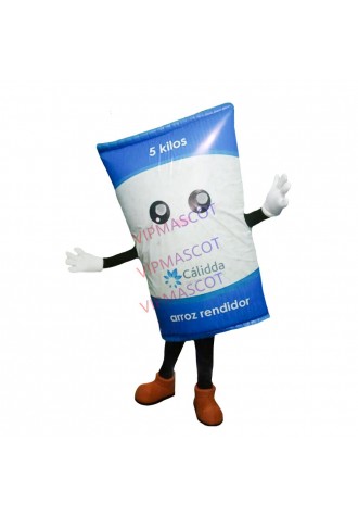 Cute Cartoon Plastic Bag of Rice Mascot Costume