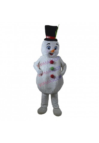 Christmas Soft Plush Cute Snowman Mascot Costume