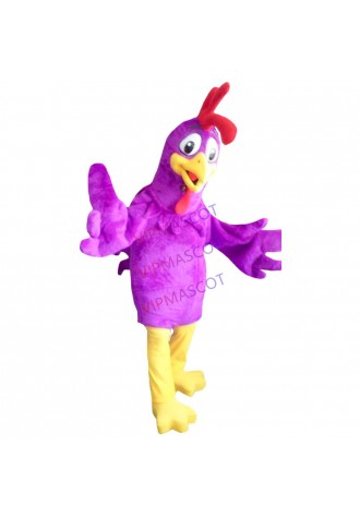 Adult Lightweight Purple Rooster Mascot Costume