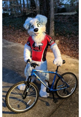 Blue & White Dog Fursuit Costume Mascot Costume