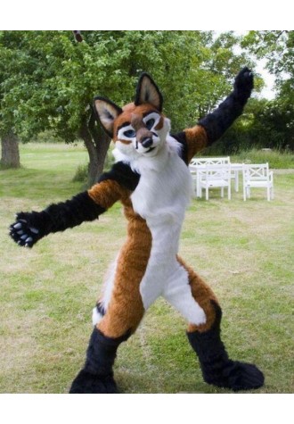 Brown Fox Wolf Fursuit Costume Mascot Costume
