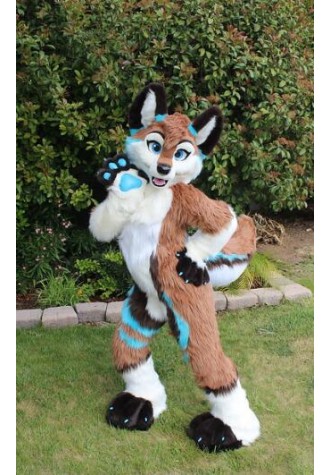 Dog Fox Wolf Realistic Fursuit Costume Mascot Costume