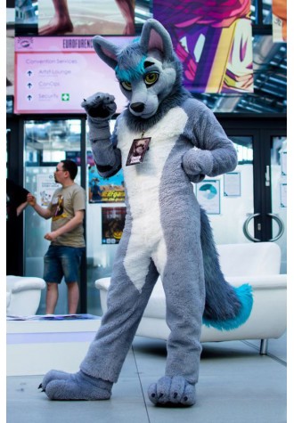 Friendly Lightweight Wolf Costume Mascot Costume