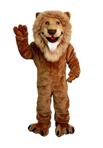 Friendly Lion Mascot Costume