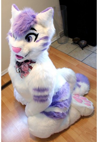 Cat Girl Realistic Fursuit Costume Mascot Costume