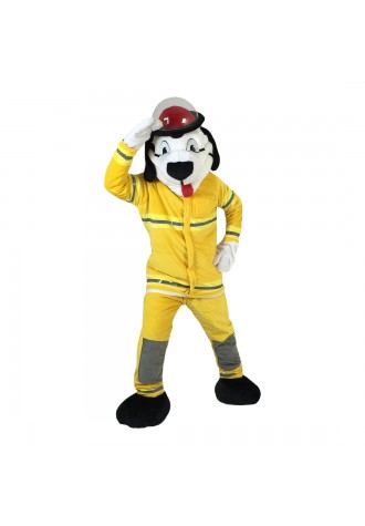 Superb Fire Dog Mascot Costume