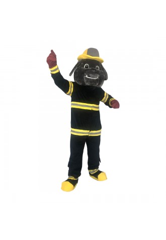 Superb Fire Bulldog Mascot Costume