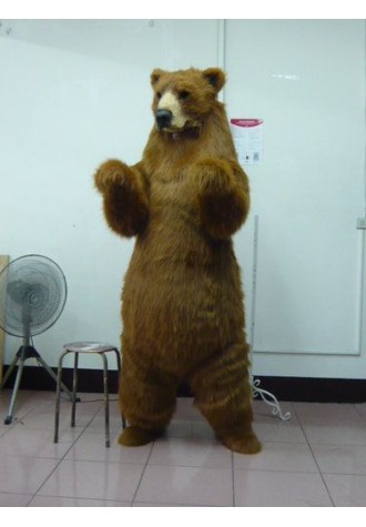 Realistic Grizzly Bear Fursuit Costume Mascot Costume