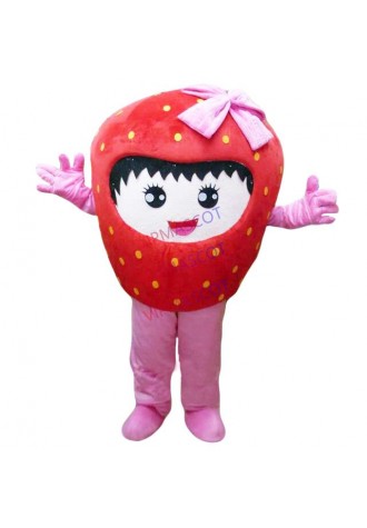 Fruit Strawberry Mascot Costume Cosplay Party Fancy Dress Outfit Adult Parade