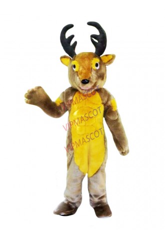 Plush Deer Mascot Costume Suit Cosplay Party Game Dress Outfit Halloween Adult