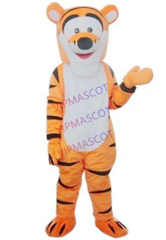 Adult Cartoon Tigger Mascot Costume Tiger Fancy Suit Outfit Party Prop Halloween