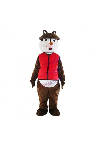 Squirrel Mascot Costume Suit Cosplay Party Game Dress Outfit Halloween Adult