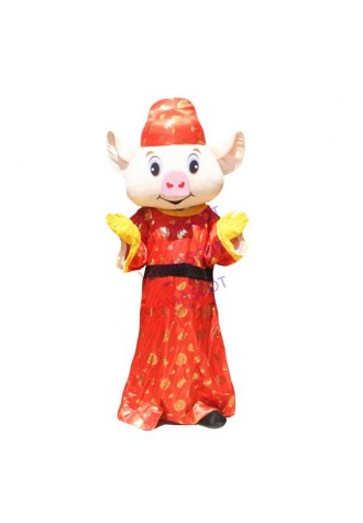 Birhtday Pig Year Adult Mascot Costume Suit Party Cosplay Party Outfit Game
