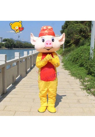 Birhtday Pig Year Adult Mascot Costume Suit Party Cosplay Party Outfit Game