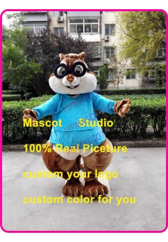 Squirrel Mascot Costume Suit Cosplay Party Game Dress Outfit Halloween Adult