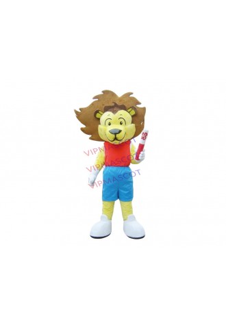 Halloween Orange Lion Torch Wild Beast Mascot Costume Party Clothing Adults