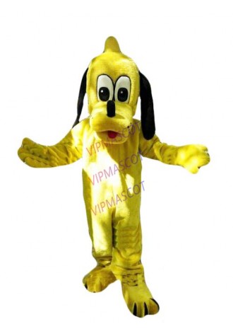 Yellow Dog Mascot Costume Suit Cosplay Party Game Dress Outfit Halloween Adult