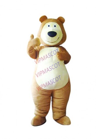 High Quality Adult Cartoon Walking Mascot Cute Bear Halloween Party Costume Suit