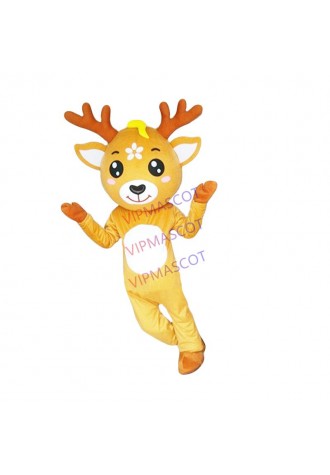 Deer Mascot Costume Cosplay Animal Party Fancy Dress Outfit Advertising Adults