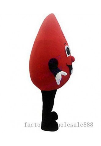 Red Drop of Blood Mascot Costume Christmas Cosplay Party Fancy Dress Adults Suit