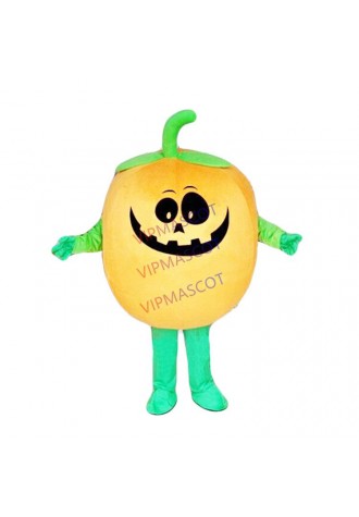 Pumpkin Mascot Costume Suit Cosplay Party Game Dress Outfit Halloween Adult