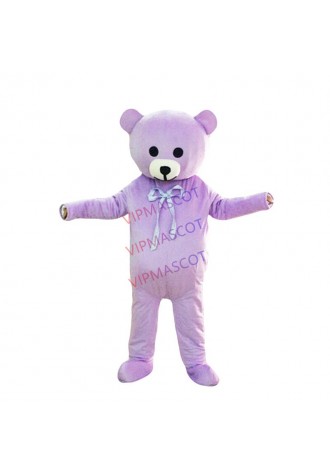 New listingPurple Teddy Bear Mascot Costume Suit Party Cosplay Adult Festival Outfits Dress