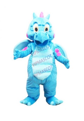 Halloween Blue Dragon Mascot Costume Cosplay Party Dress Clothing Carnival Adult
