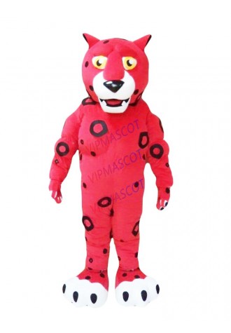 Halloween Red Leopard Mascot Costume Cosplay Party Outfits Clothing Carnival
