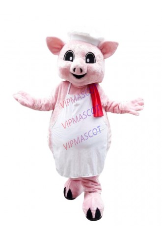 Pig Chef Mascot Costume Suit Cosplay Party Game Dress Outfit Halloween Adult