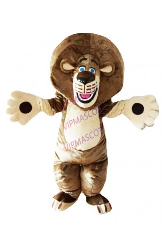 Halloween Brown Lion Mascot Costume Cosplay Party Clothing Carnival Adults