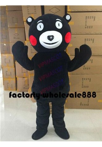 Halloween Kumamon Bear Kumamoto Mascot Costume Suits Cosplay Game Adults Dress