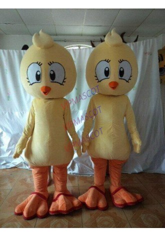 Halloween Yellow Bird Mascot Costume Cosplay Party Dress Clothing Carnival Adult