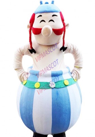 Obelix Mascot Costume siut Cosplay Party Game Dress Outfit Advertising Halloween