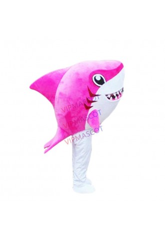 Advertising Carnival Pink Shark Mascot Costume suits Birthday party Adults dress