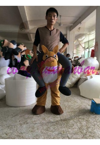 Party Donkey Fancy Dress Xmas Costume Suits Shoulder Suit Mens Party Outfit Ride