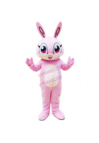 Easter Bunny Mascot Adult Costume Cartoon Rabbit Cosplay Fancy Dress Outfit Suit