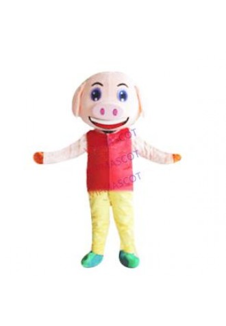 Birthday  Happly Pig Mascot Costume Parade Cosplay Party Game Adult Dress Outfit