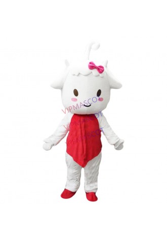 New listingXmas Milk Sheep Mascot Carnival Costume Advertising Goat Suit Adult Dress Outfit