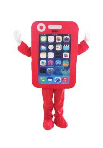 Red Phone Mascot Costume Adult Adversting Parade Unisex Party Dress Cosplay