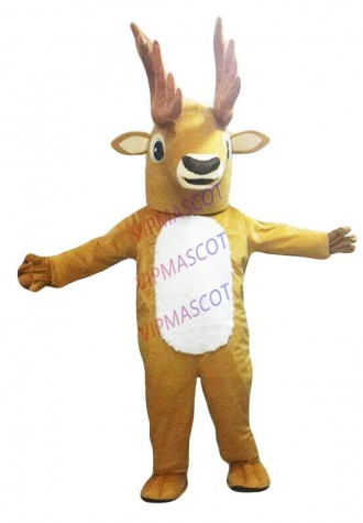 Deer Mascot Costume Cosplay Christmas Party Fancy Dress Outfit Advertising Adult