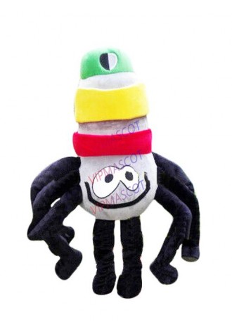 Black Spider Mascot Costume Suit Cosplay Animal Fancy Dress Outfit Adults Size