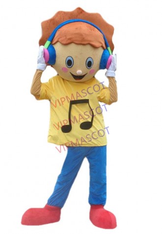 Music Dress Girl Mascot Costume Parade Halloween Party Outfit Cosplay Unisex ADS